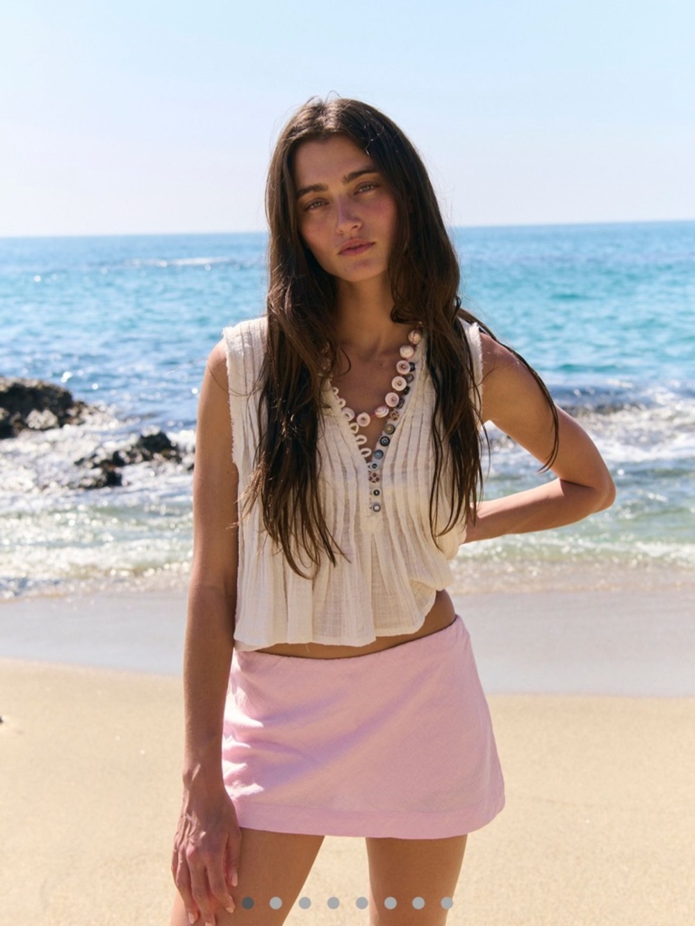 Free People Pink Mini Skirt NWT